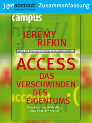 cover image of Access &#8211; Das Verschwinden des Eigentums (Zusammenfassung)